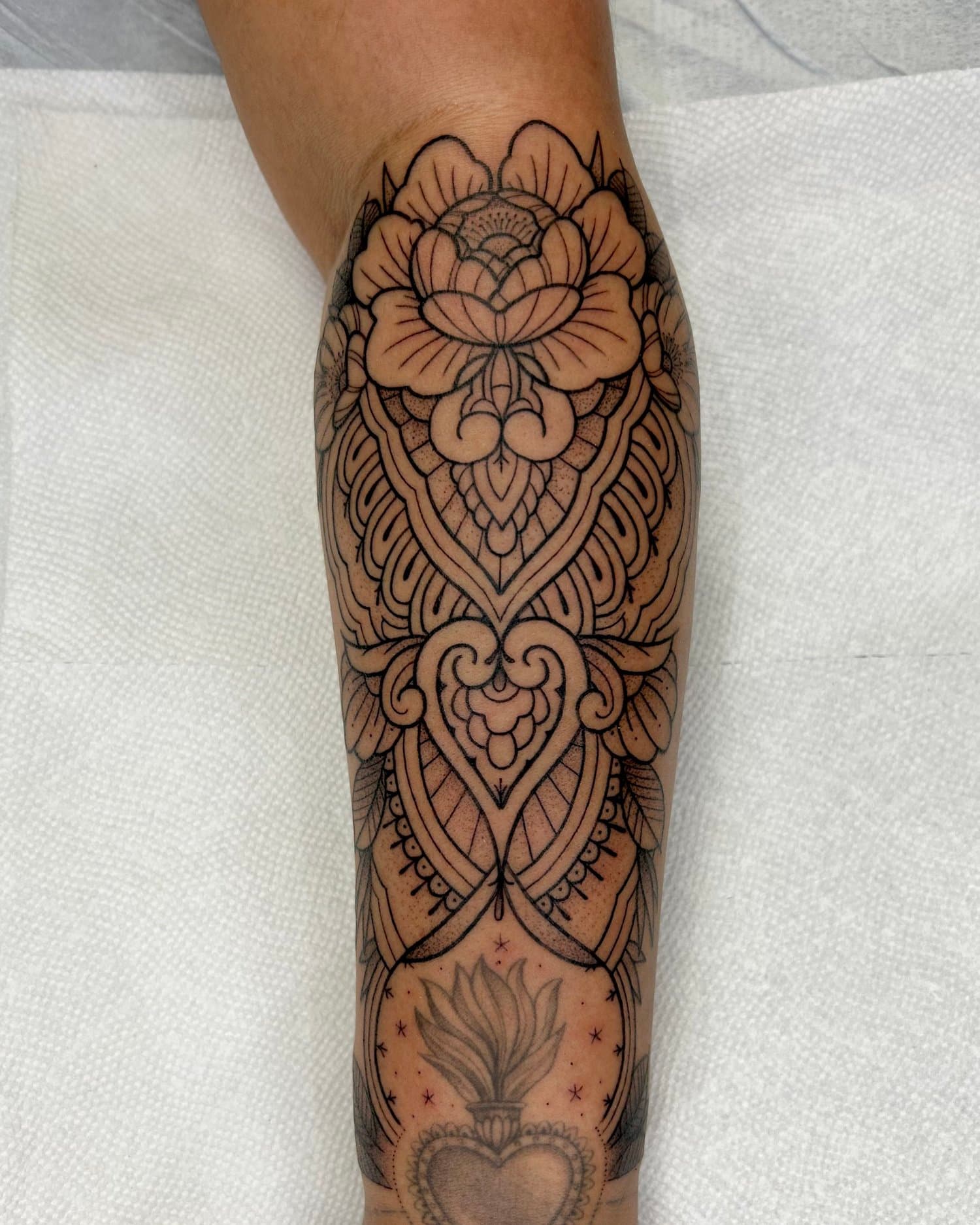 fine line black tattoo toronto