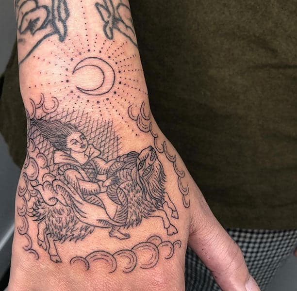 ride the lion tattoo