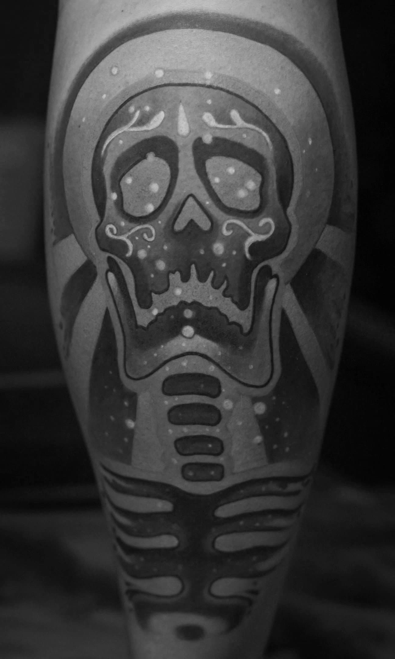 cool skeleton tattoo