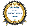 2025 Award Best Tattoo Shop Airdrie Icon