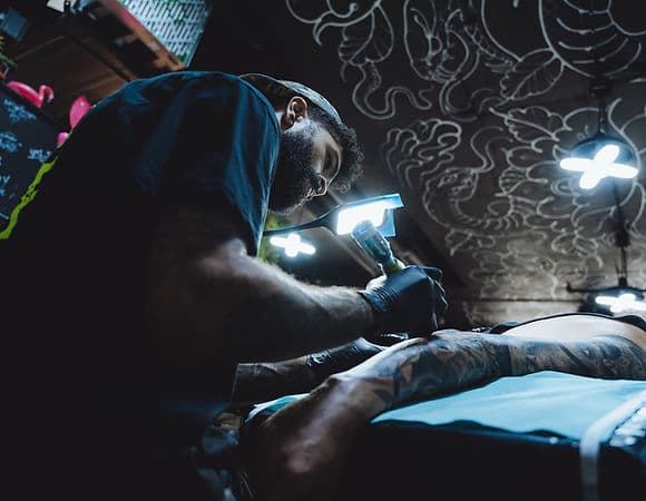 Portrait de Tyler ATD — Death Proof Tattoo and Barber