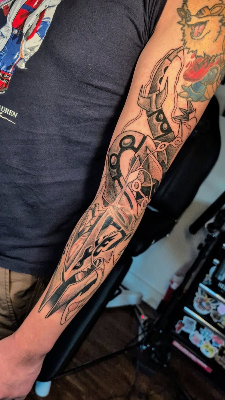 colourful anime tattoo