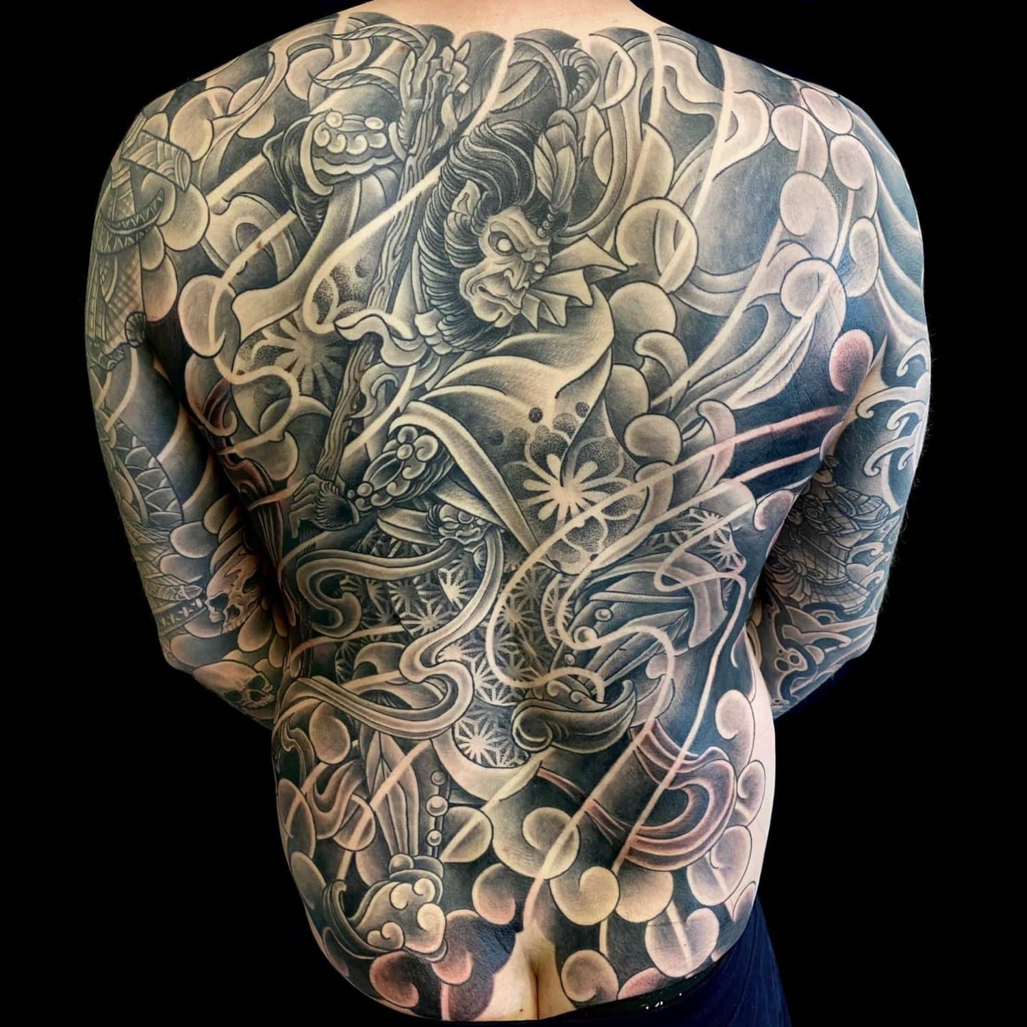 Monkey King Backpeice Tattoo - Japanese Style - Vancouver Island Tattooer Cohen Floch