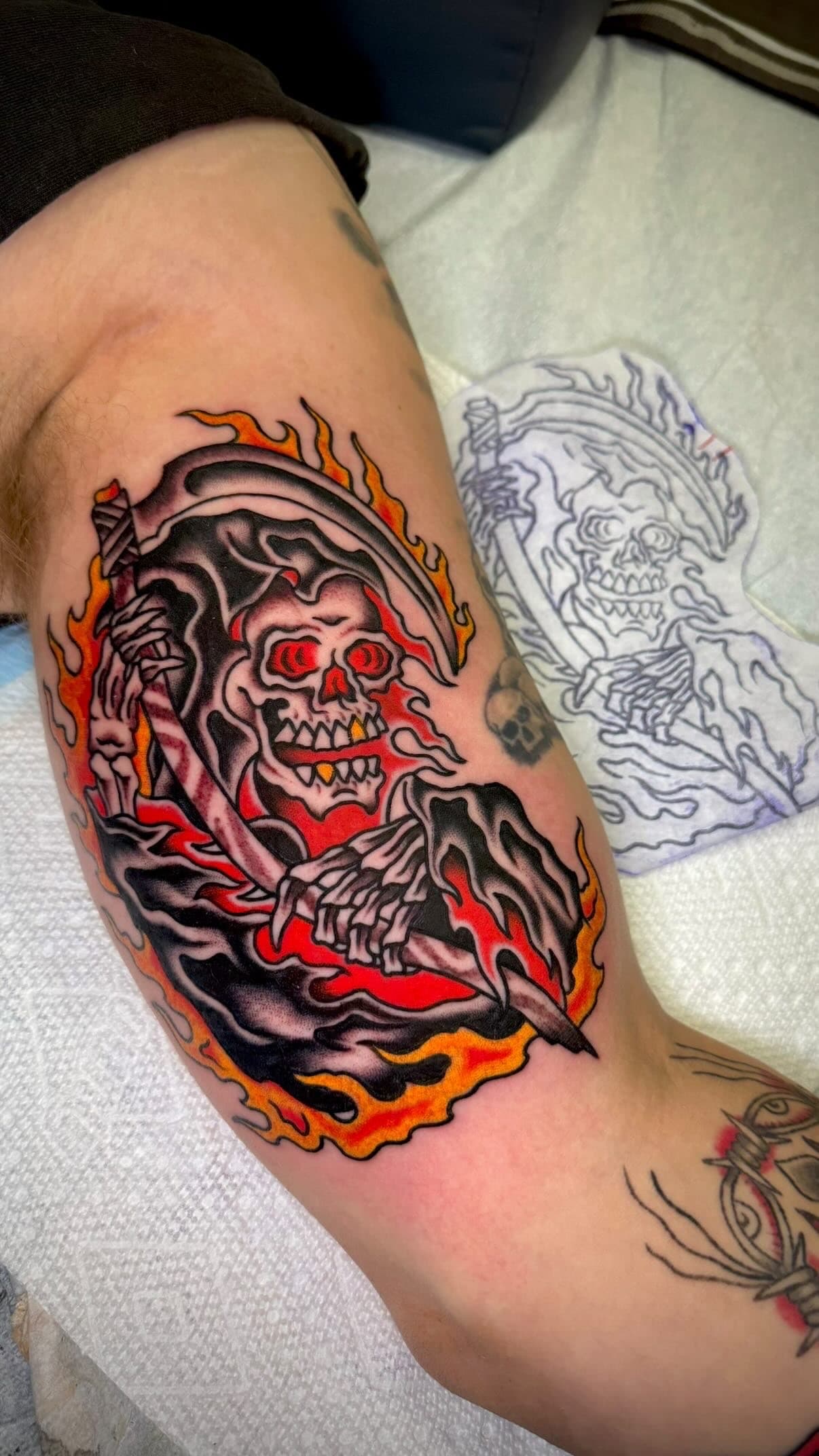 Neon Tiger Tattoo