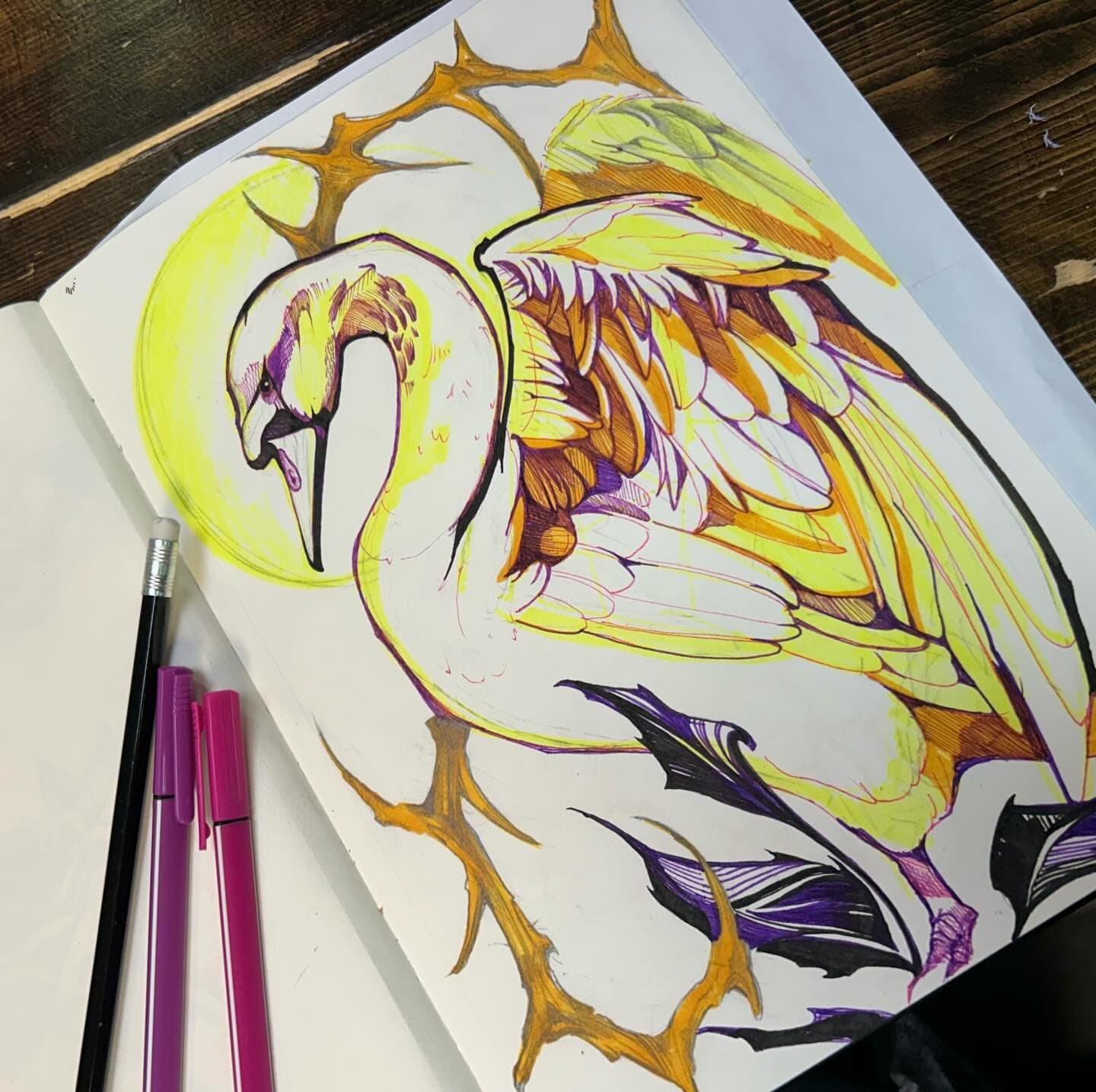 I’ve been sketching a lotttt of colourful birds lately and would love to tattoo more of them on people! 👀👀 If you would like a weird bird on you pleaseeee