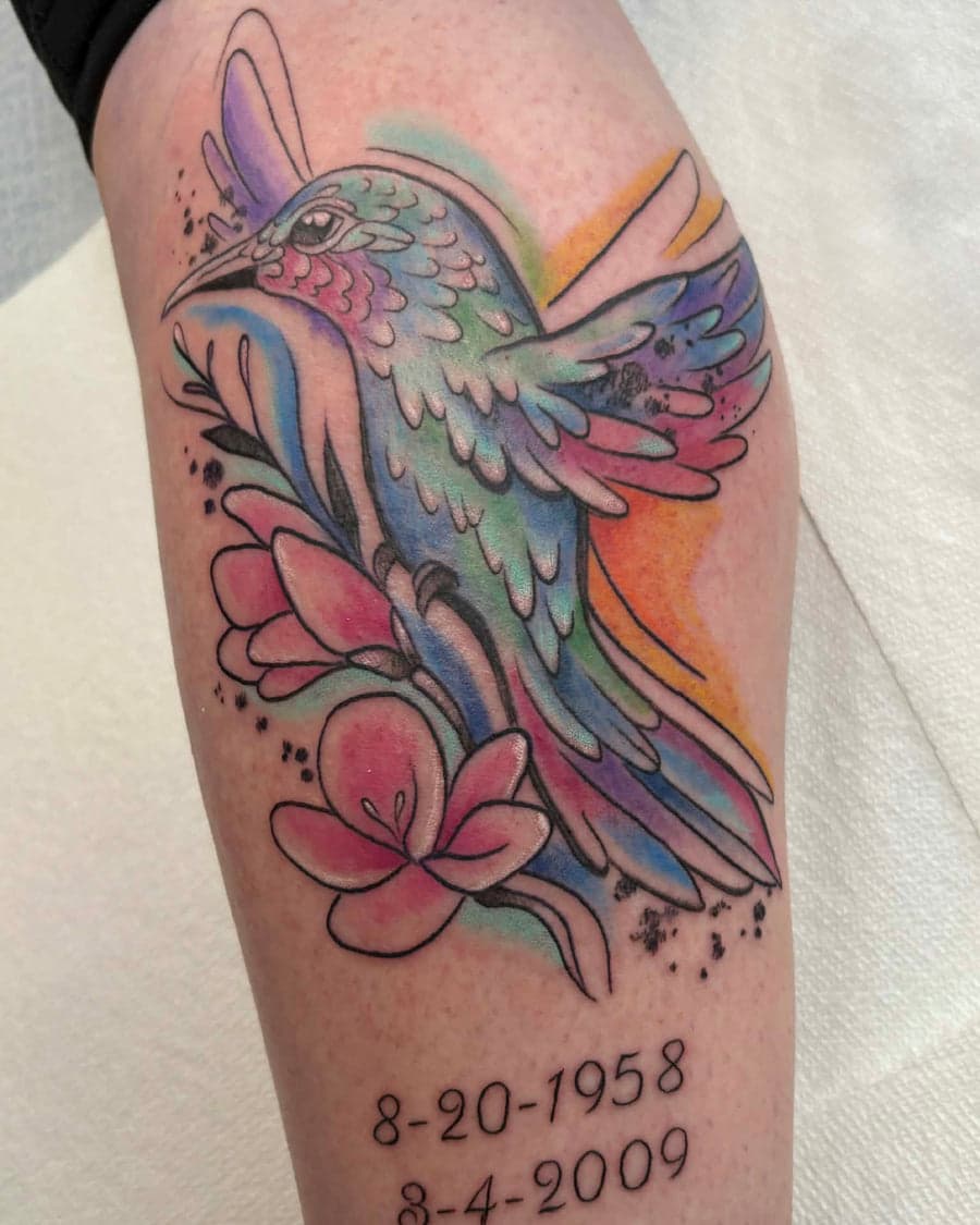 Hummingbird Memorial Custom Piece