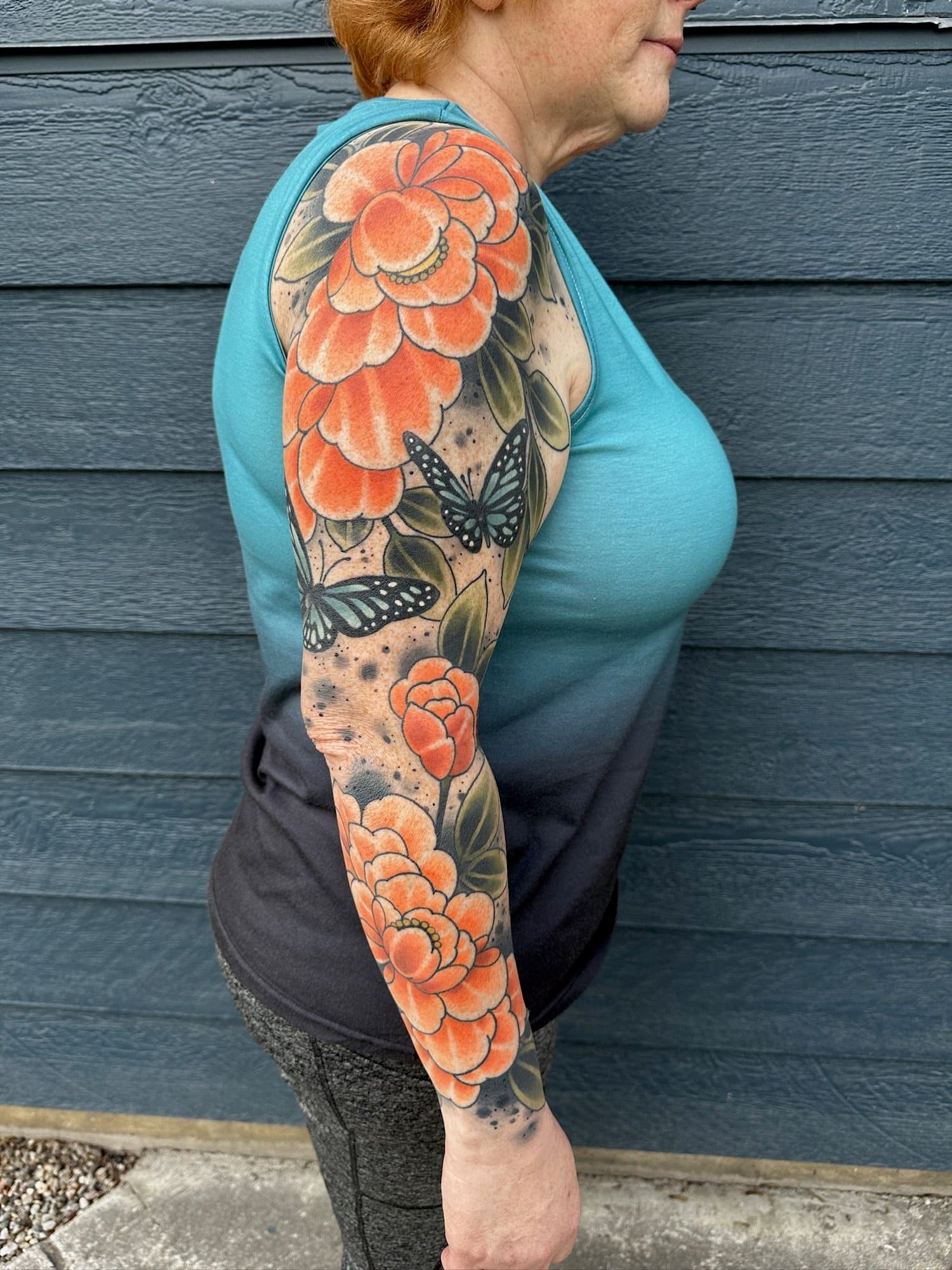 Full Sleeve Flower Tattoo | Humble Tattoo Company