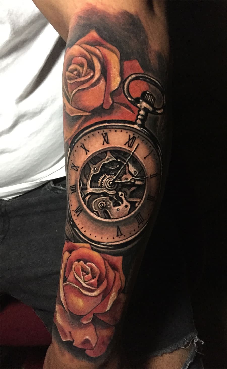 Clock tattoo by Gunnar