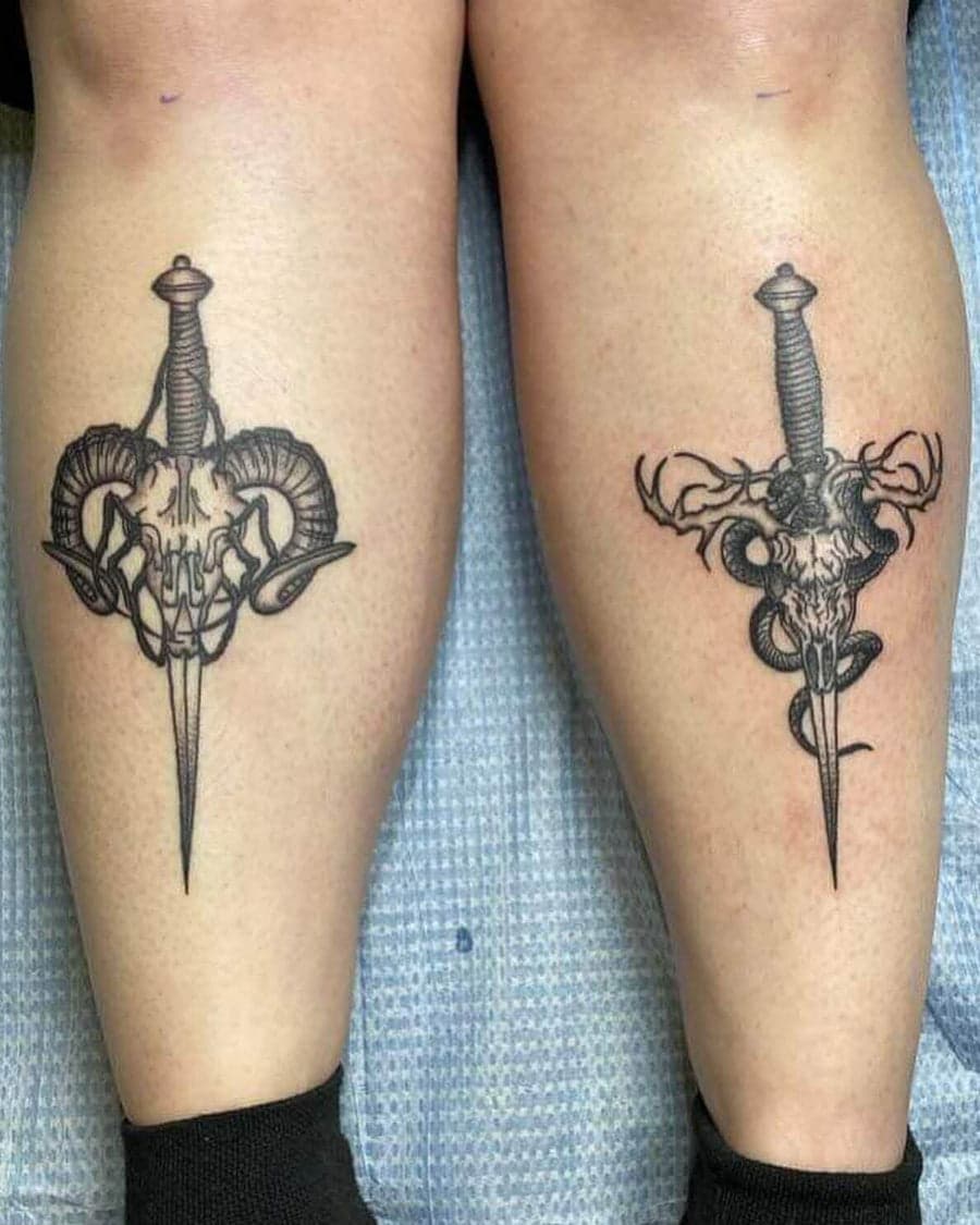 Animal Skull and Dagger Custom Piece