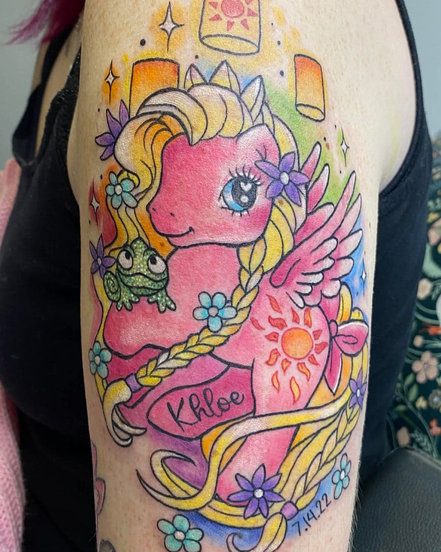 Rapunzel My Little Pony Custom Piece