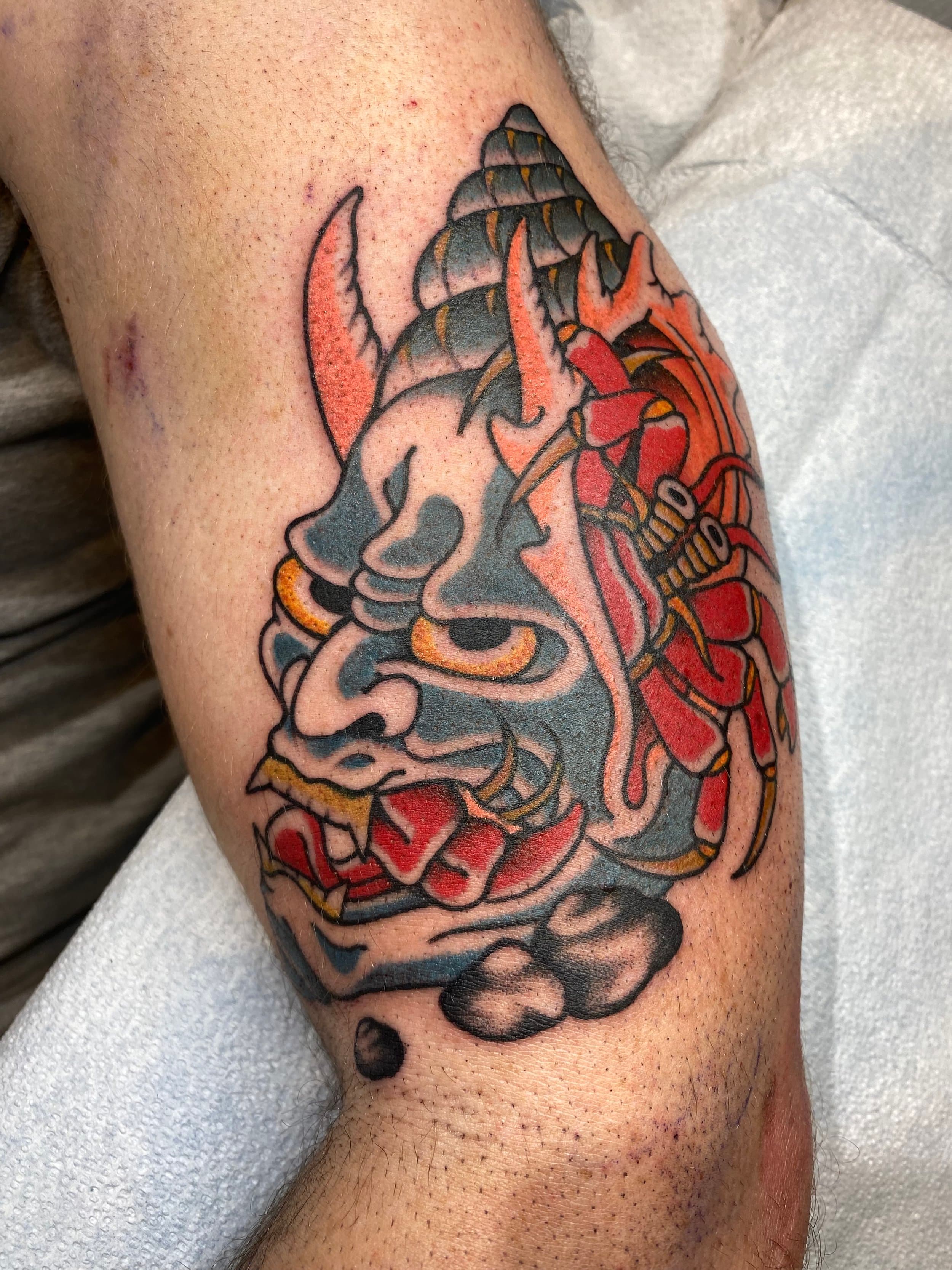 Tatouage présenté dans le portfolio officiel de Sean Anderson