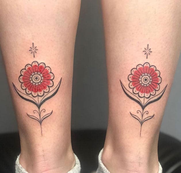 poppy. flower tattoo