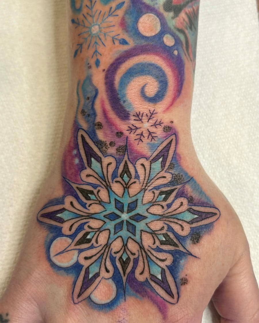 Snowflake Mandala Custom Piece