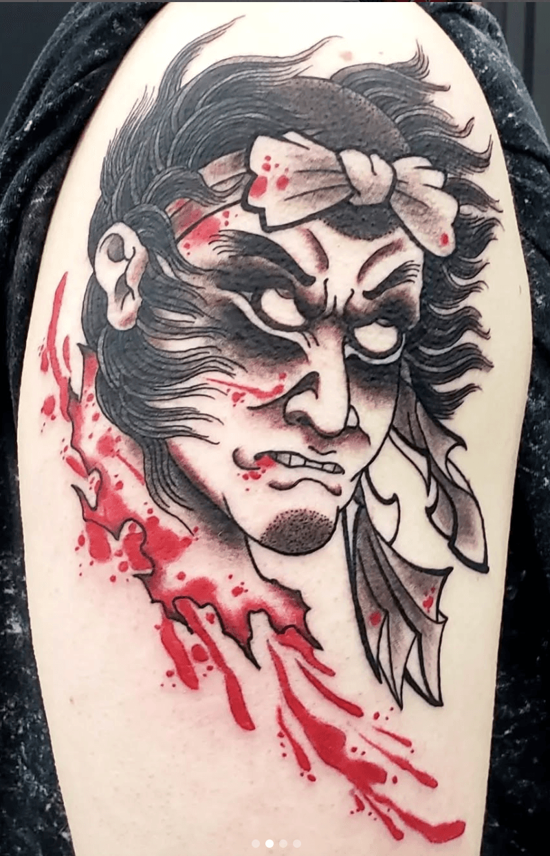 Tattoo of a namakubi
