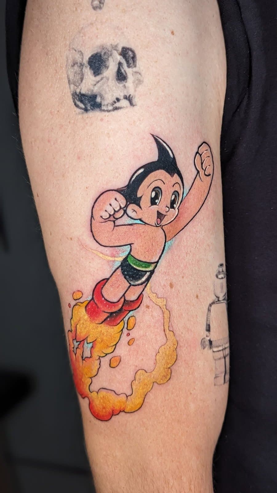 colourful anime tattoo
