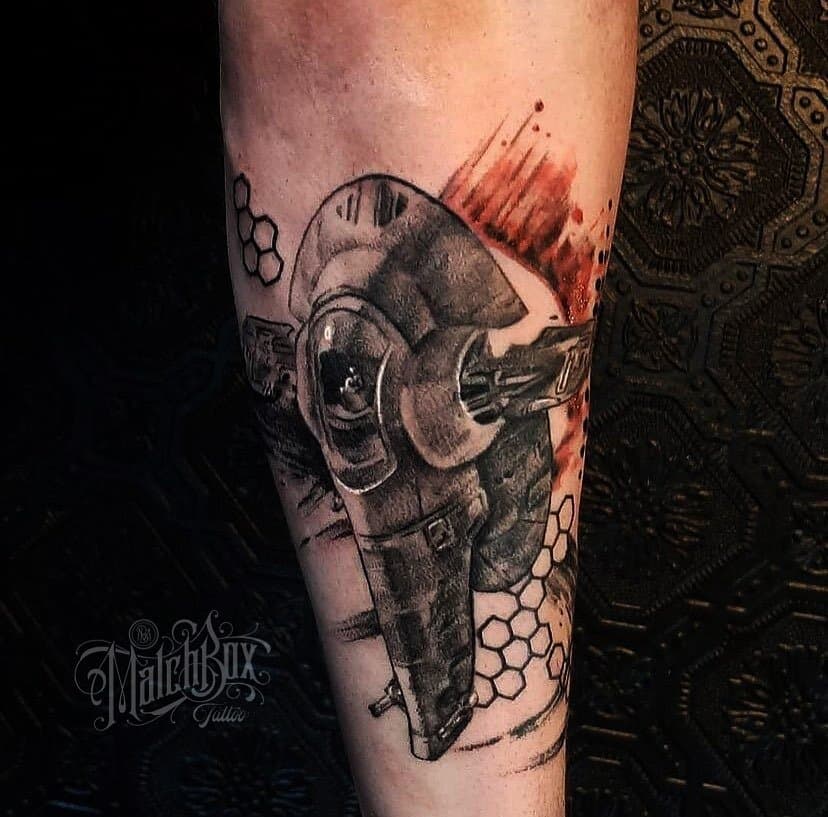 Bobba Fetts whip by @chuuni_byou22
.
.
.
#toronto #torontotattoo #torontotattooartist #torontotattooshop #dundaswest #queenwest #matchboxtattoo #ink #girlswithtattoos #guyswithtattoos #follow #like #matchboxtattoo #covid #covid_19