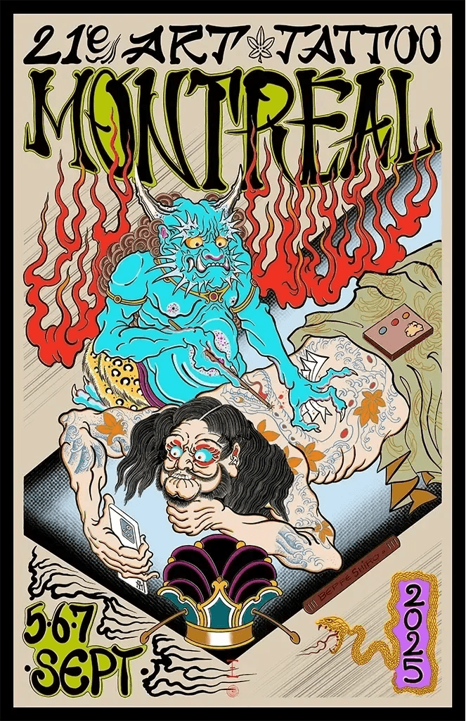 Burning Monk Tattoo