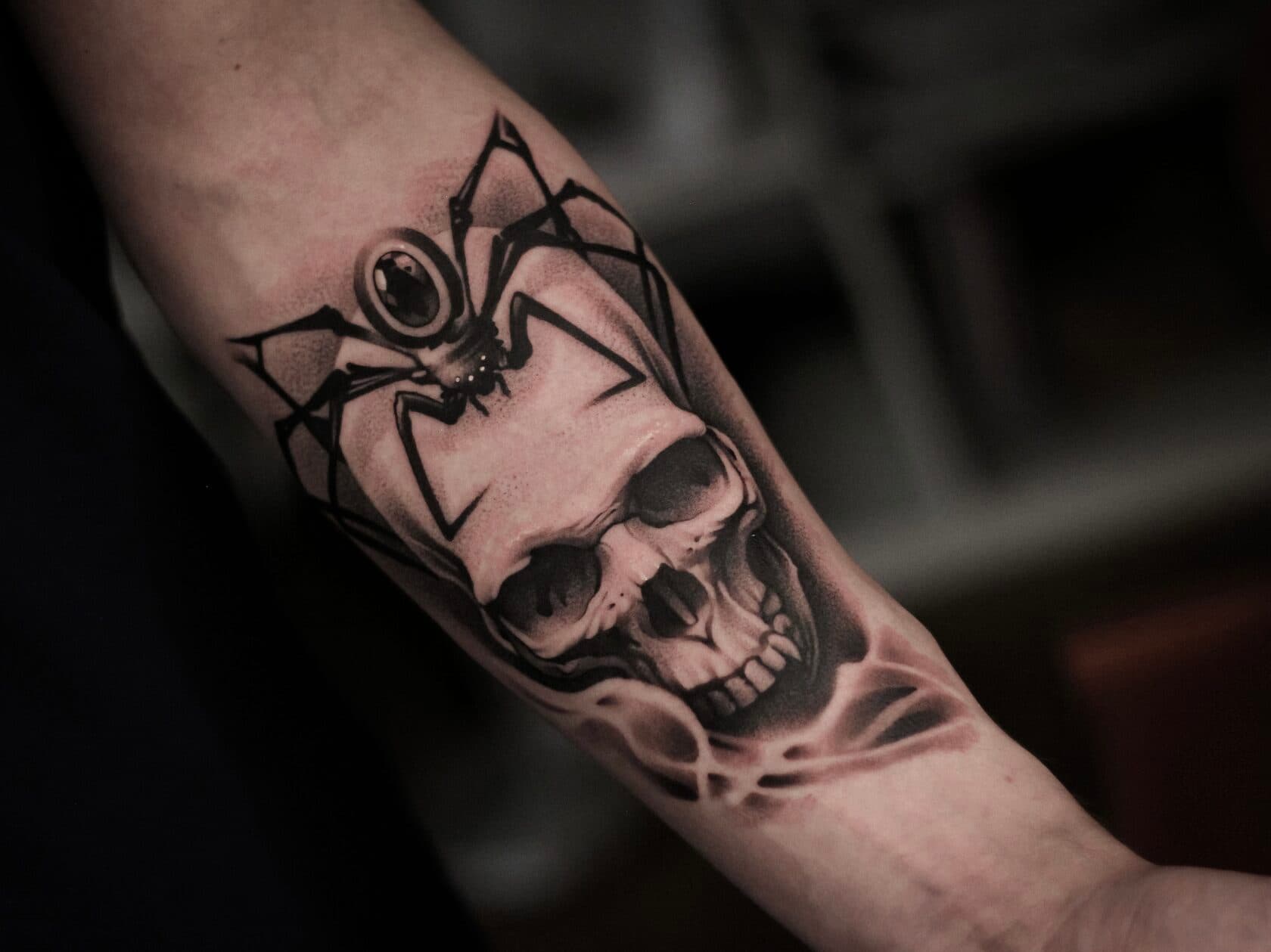 Skull tattoo by Andrey at Archive Ottawa