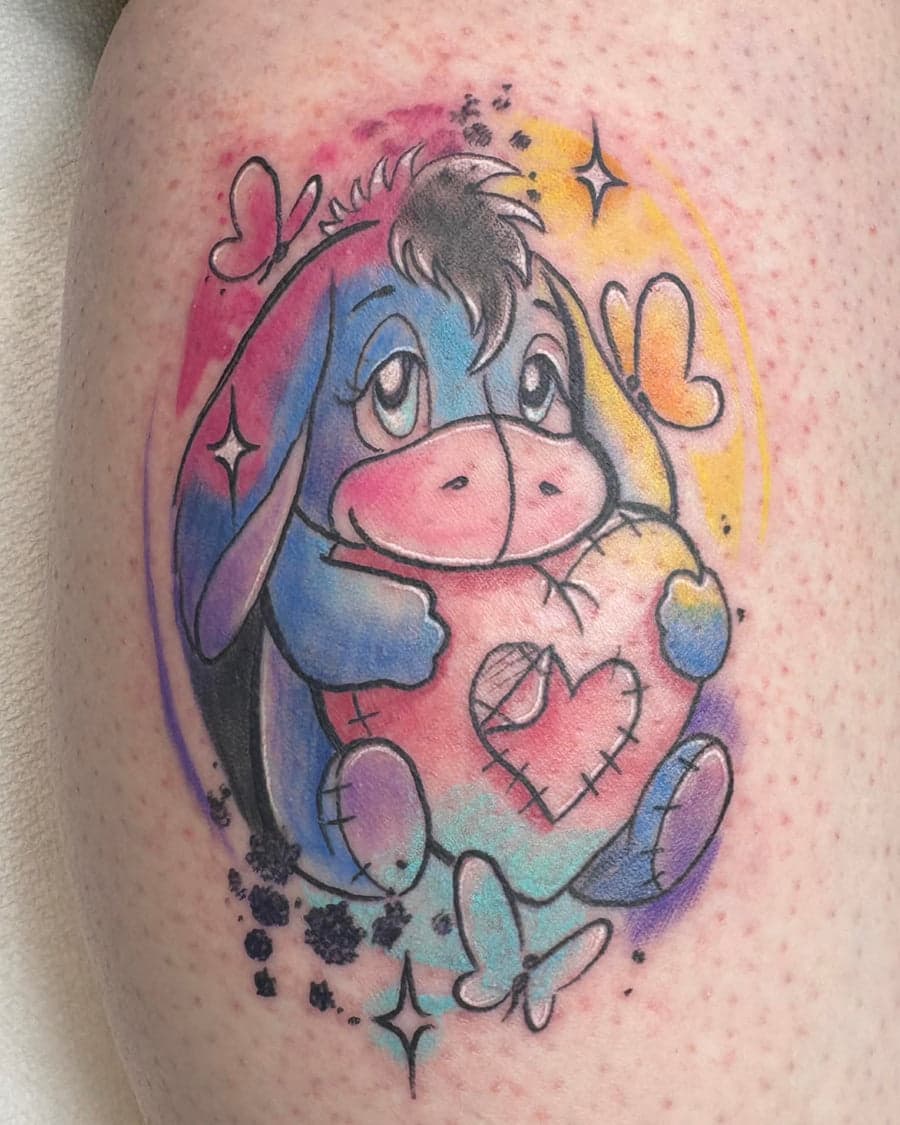 Eeyore with Heart Custom Piece