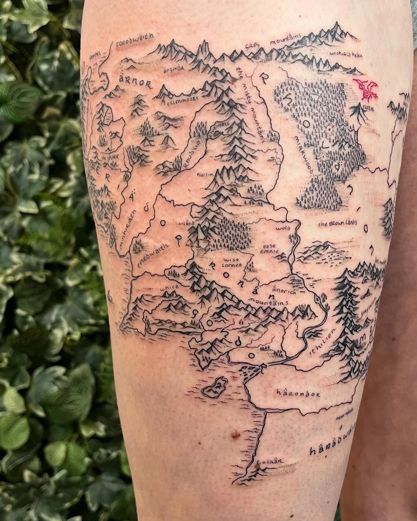 Middle Earth map done by Alex!
-4 hours-
If you’d like to book an appointment with us please head over to our website (link in bio). We’ll get back to you to get references and any other information we’ll need to book you in!